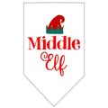 Mirage Pet Products Middle Elf Screen Print BandanaWhite Small 66-413 SMWT
